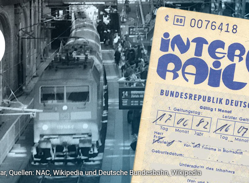Made in 1972: Interrail-Ticket und der erste IC